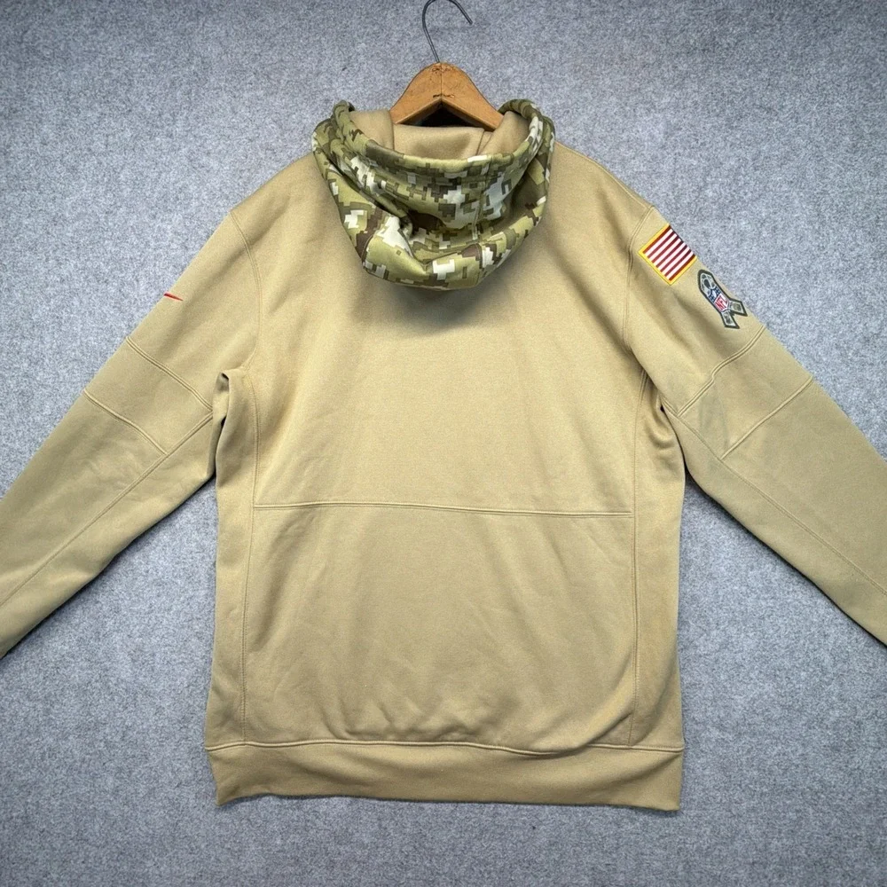 New England Patriots Hoodie Men Large Nike Salute To Service Military Camo